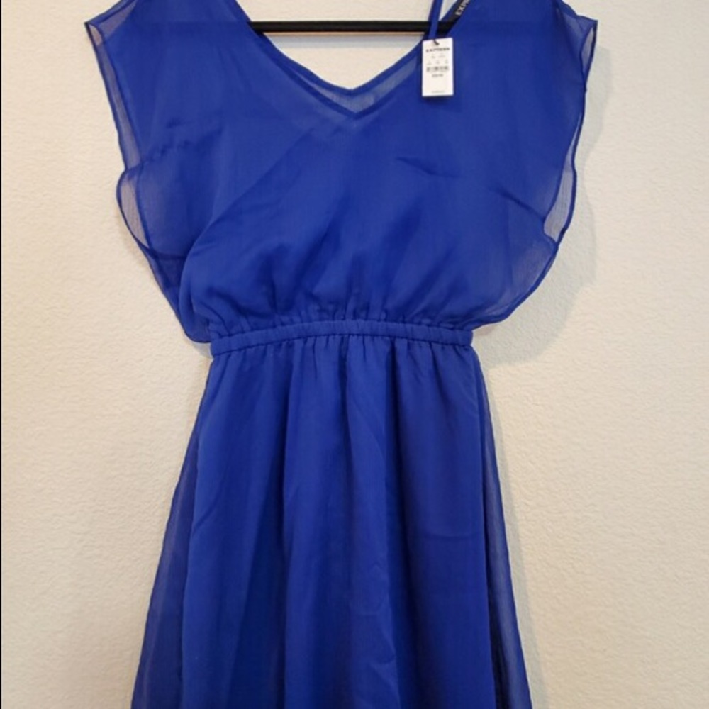 Blue cocktail dress by Express